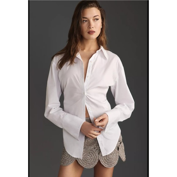 Simon Miller Top Loch Poplin Button Up - Picture 1 of 15